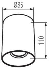 V-tac Aufbau-Downlight verstellbar 10W LED weiß 36° - 5013480