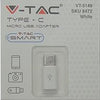 V-tac USB-C-auf-Micro-USB-Adapter weiß – 9520110
