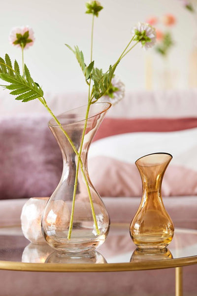 House of Nature Vase Balatanglas 20cm braun