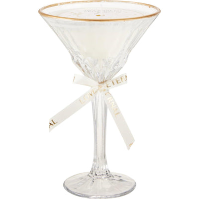 Home-Styling-Duftkerze im Cocktailglas 11x17cm