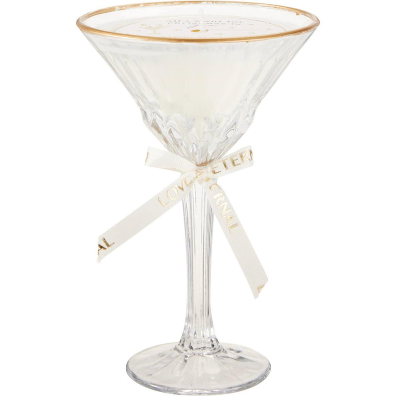Home-Styling-Duftkerze im Cocktailglas 11x17cm