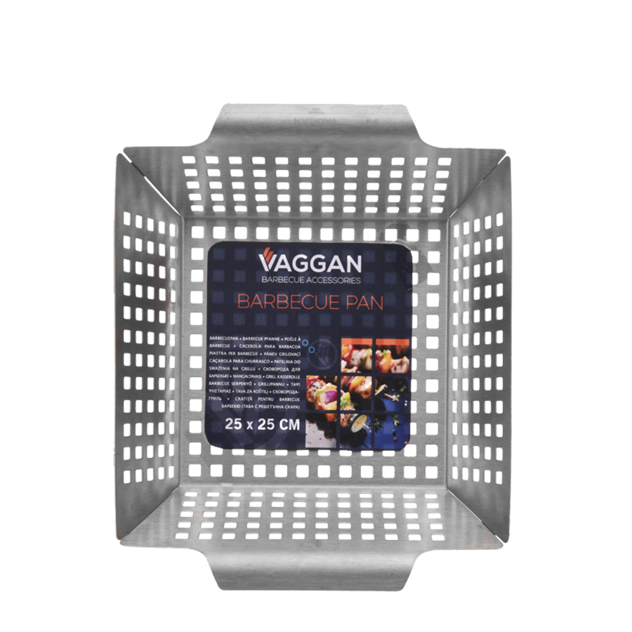 Vaggan Grillpfanne Edelstahl 25x25x7cm