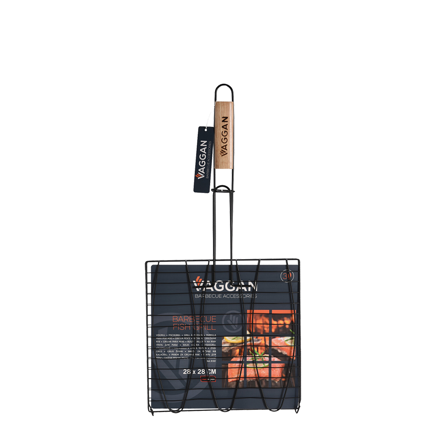 Vaggan Barbecue Fischgrill schwarz 28x28cm