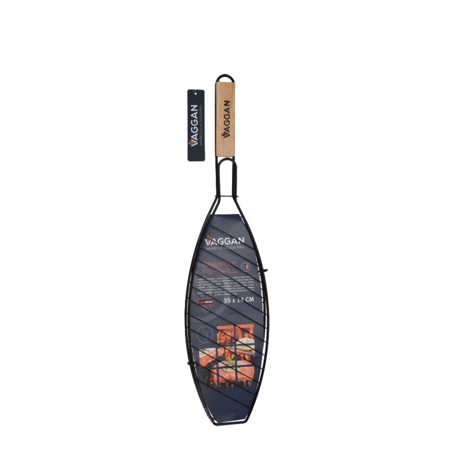 Vaggan Barbecue Fischgrill schwarz 35x14cm
