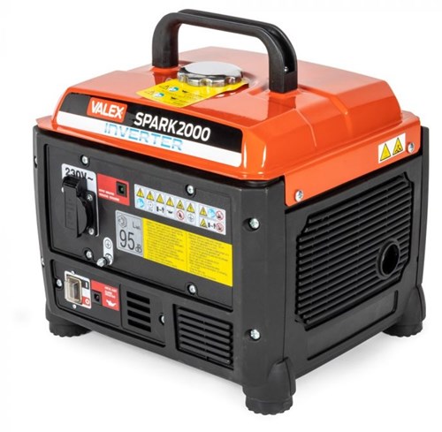 Valex 1371820 | 4-Takt-Generator mit Wechselrichter | max. 1200 Watt | Spark 2000 – v1371820
