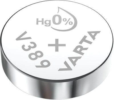 Varta V389 Knoop Cell Battery Silber