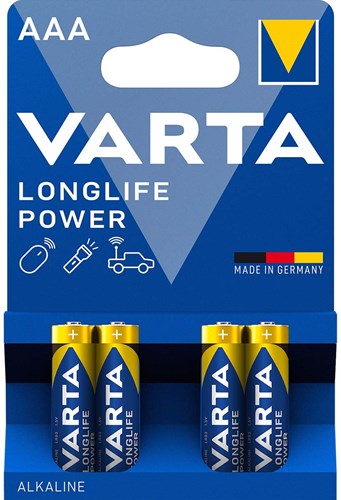 Varta AAA LR03 MINI Penlite Alkaline pro 4 Stücke auf der Karte