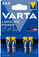 Varta AAA LR03 MINI Penlite Alkaline pro 4 Stücke auf der Karte