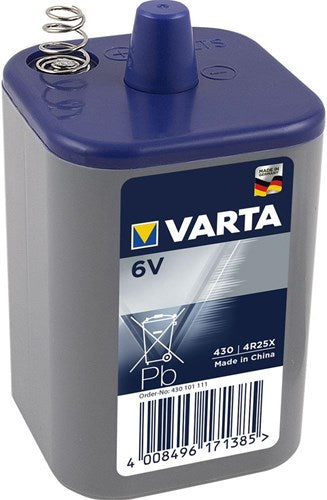 Varta Blockbatterie 6V mit Federn 4r25x Varta 3111602