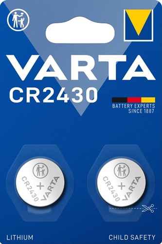Varta CR2430 Lithium-Knopfzellenbatterie 3 V Blister (2) – 3240393