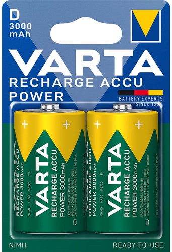 Varta -Batterie wiederaufladbar d 3000mah (P2)