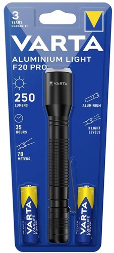 Taschenlampe Varta Aluminium Light F20