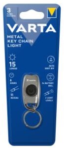 Taschenlampe Varta Metall -Schlüsselkette Licht