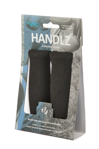 Velo Griffe Schaumstoff. Länge: 125 125 mm. Schwarz