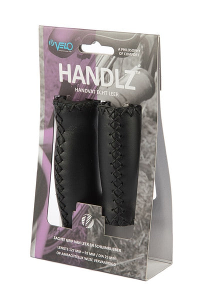 Velo Handle Leder 92 127mm Schwarz (Paar)
