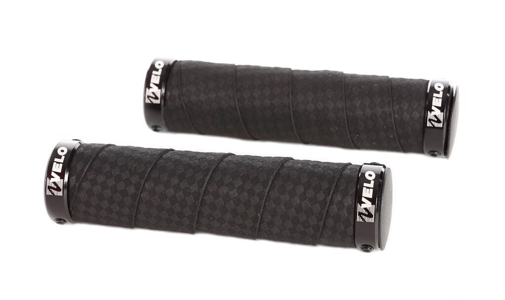 Velo Griffe visegrip alu mit Gel 129 129mm schwarz auf Karte