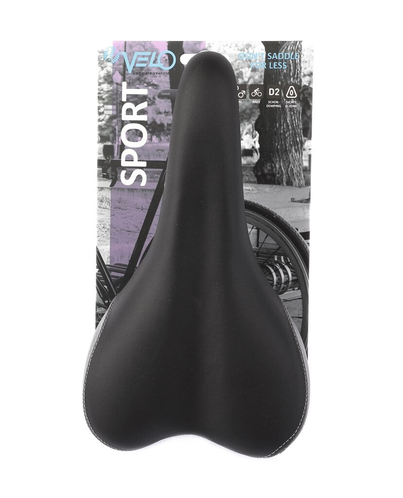 Velo-Sattel Plush Sport VL-3011 schwarz grau