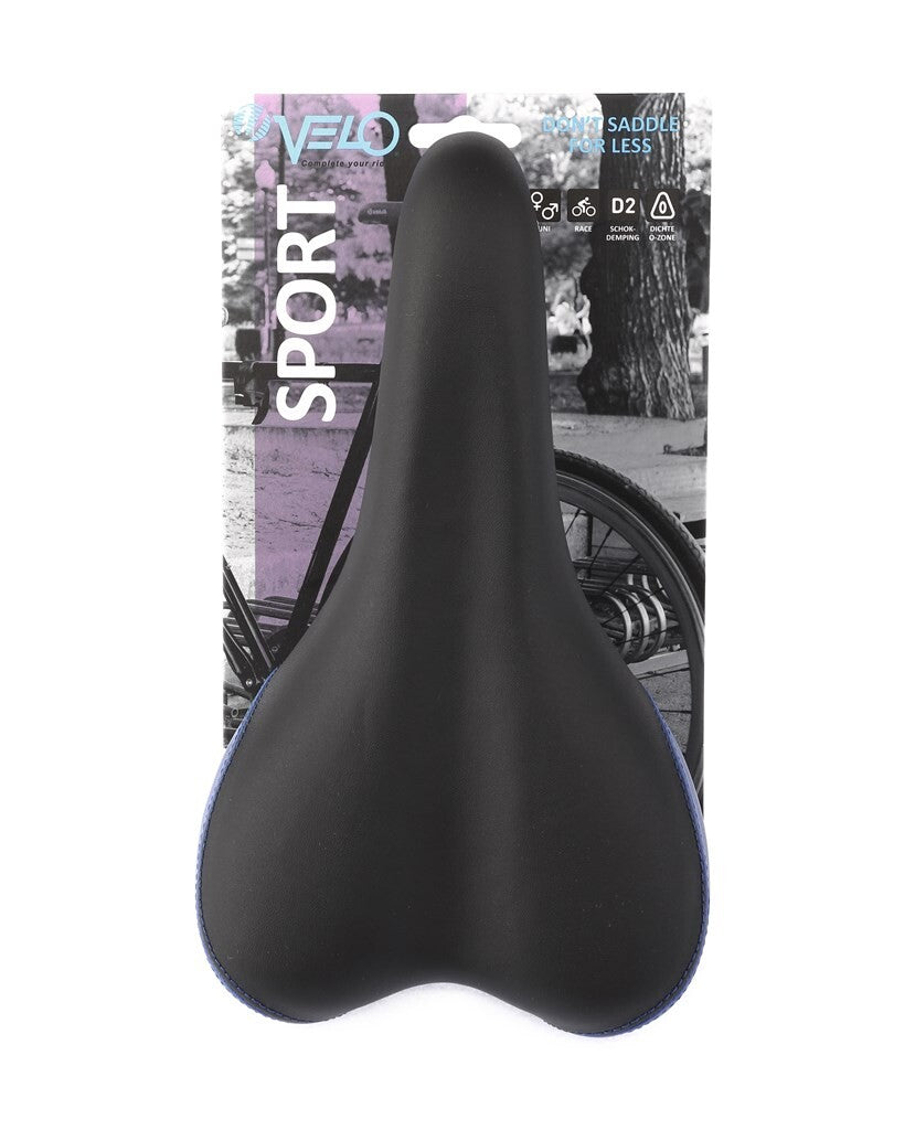 Velo-Sattel Plush Sport VL-3011 blau schwarz