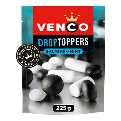 Venco Drop Toppers Salmiak Minze (10x 225gr)