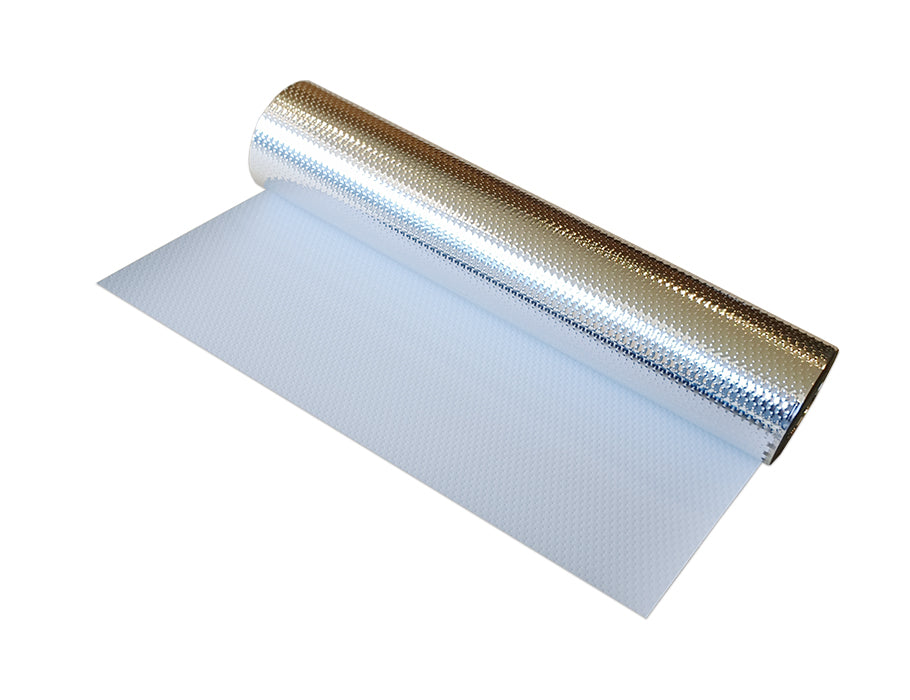 Tonzon -Fensterbankfolie weiß Silber 30 cm x 5 m