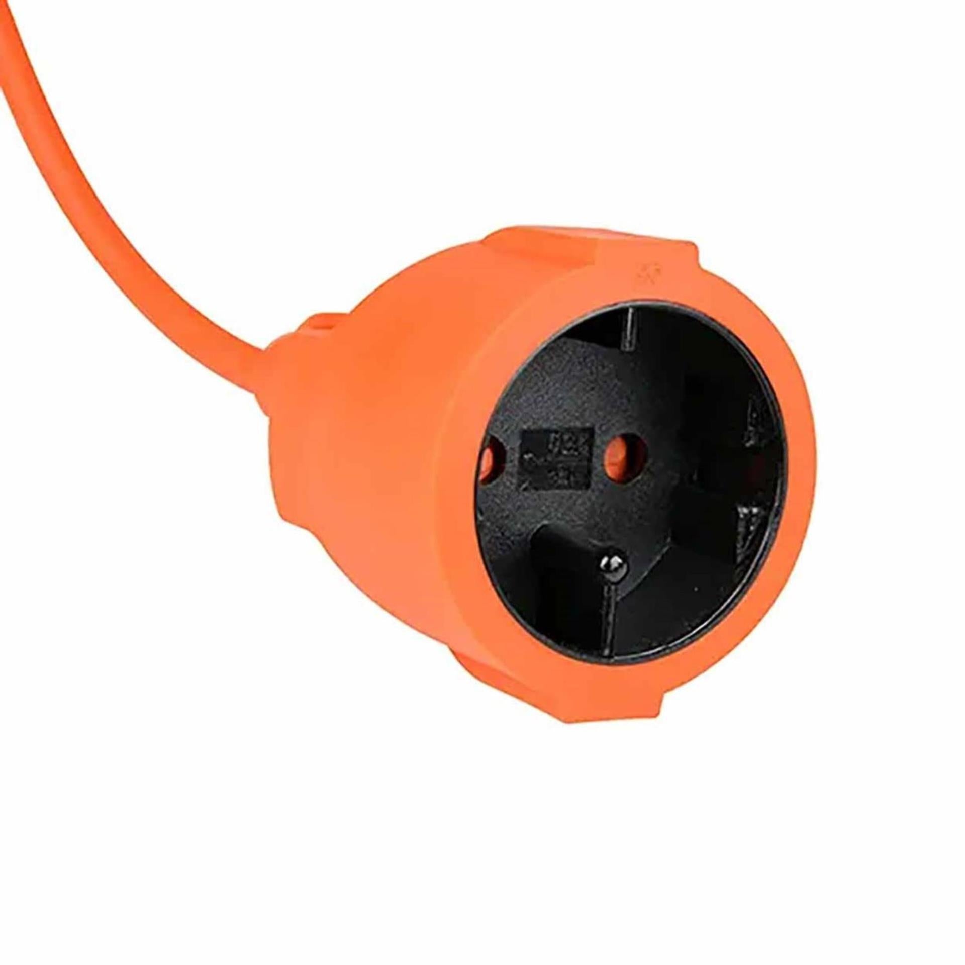 Verlängerungskabel 20 m ungeerdet orange