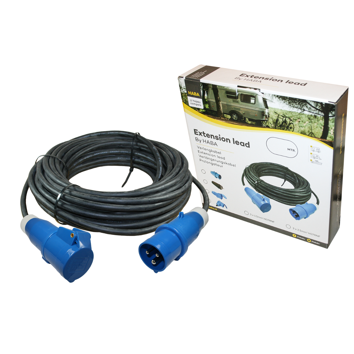 Ngk verleabel 10 Meter Neopren 3x 1,5 mm² - CEE-Stecker und CEE-Buchse - im Karton