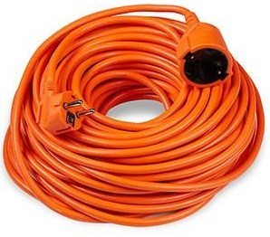 Verlängerungskabel | PVC | orange | 2x1,5qmm | 20m | Technik