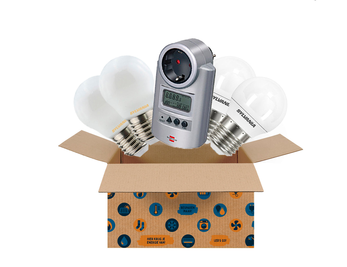 Energiesparkasten Energy Spar Box Medium Stroom Aufstand