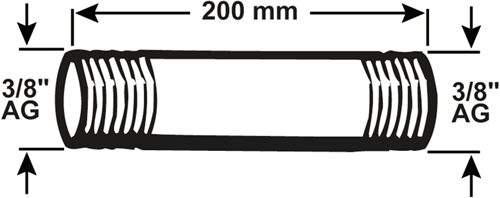 Cornat Galva-Rohrnippel mm 3 8 200 mm (530) – vfb5303820