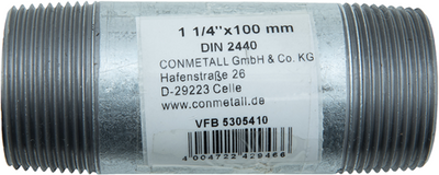 Cornat Galva-Rohrnippel mm 5 4 100 mm (530) – vfb5305410