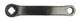 Vinty Kurbel links 170mm spineless schwarz