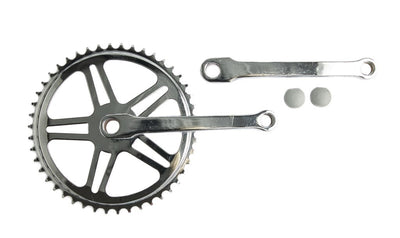 Kurbelgarnitur mit Zapfen 46T 170 mm silber