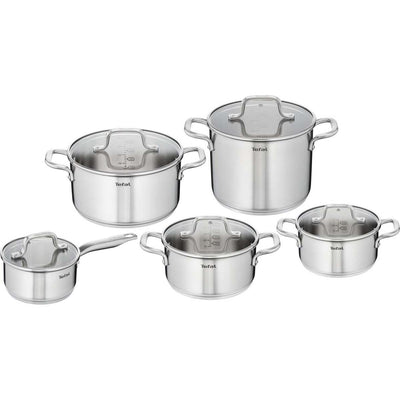 Tefal Cookware Tefal Virtuoso Pannet Set 10-teiliger Edelstahl