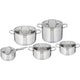 Tefal Cookware Tefal Virtuoso Pannet Set 10-teiliger Edelstahl
