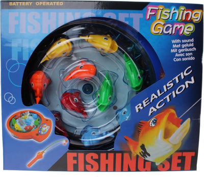 Bongers Spielzeugfischspiel mit 10 Fischen, arbeitet an Batterien