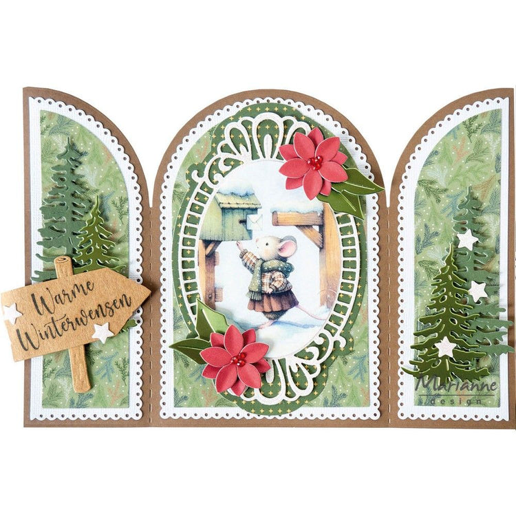 Marianne Design • Bastelbogen Weihnachtspost
