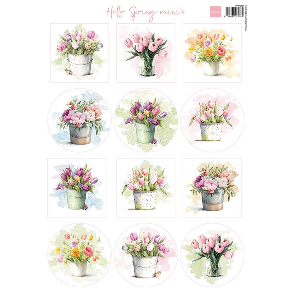 Marianne Design • Ausschneidebogen „Hallo Frühlings-Minis“.