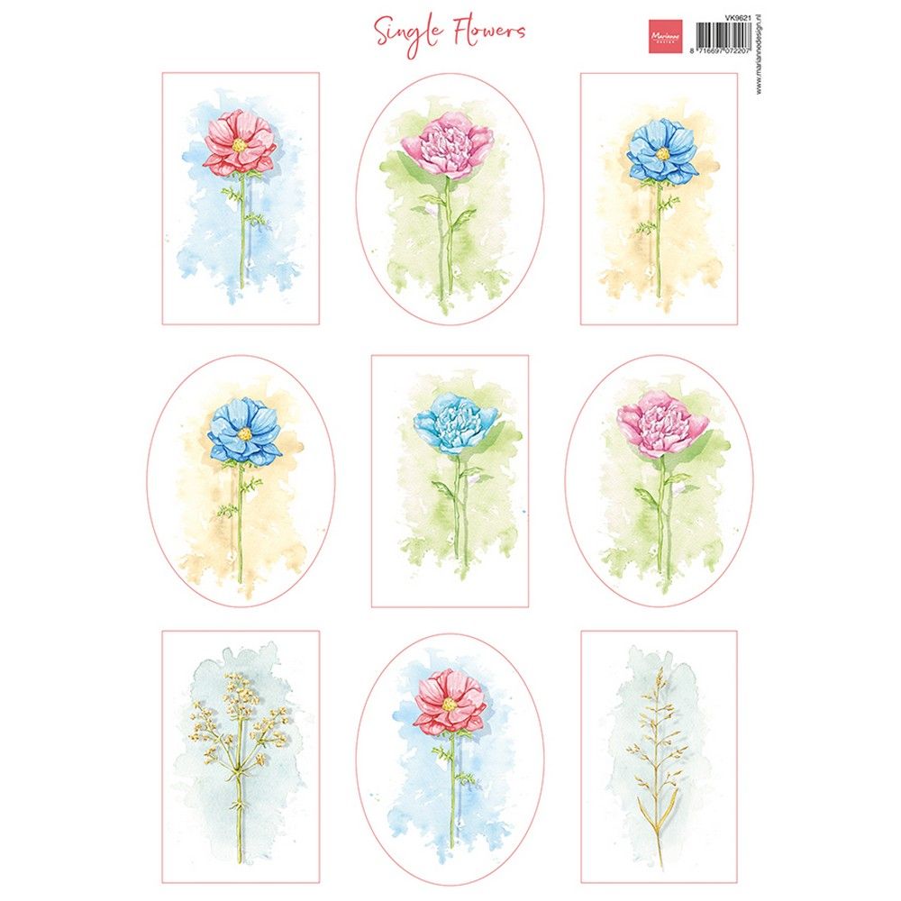 Marianne-Design • Einzelblüten aus Blattschnitt