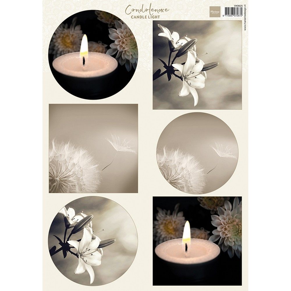 Marianne Design • Kondolenzkerzenlicht aus geschnittenem Blatt