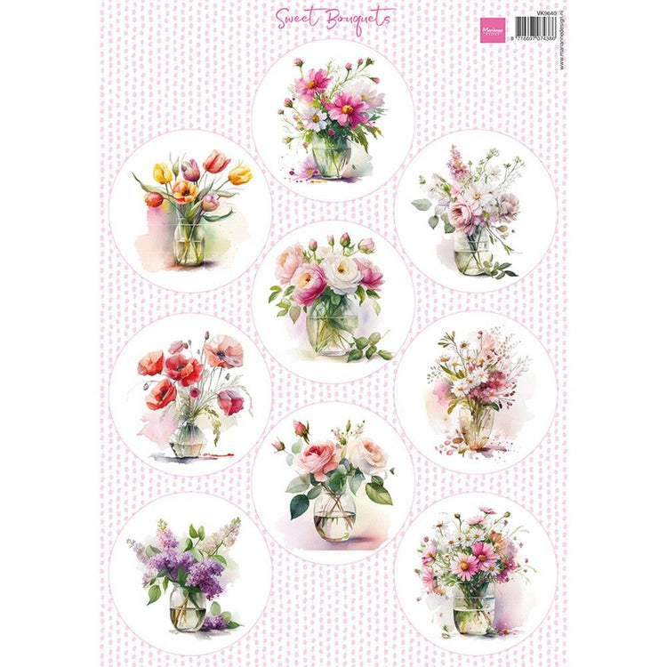 Marianne-Design • Süße Blumensträuße aus gestanztem Bogen