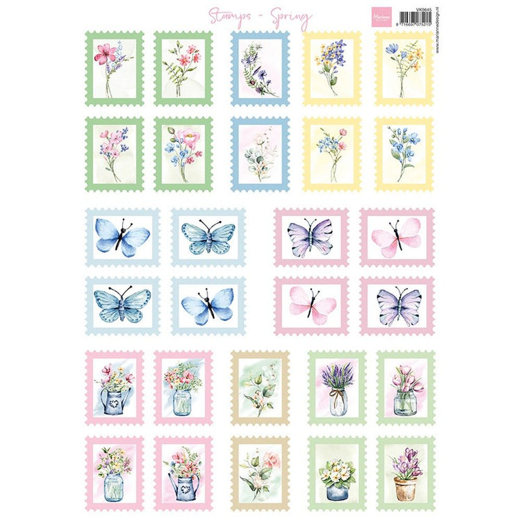 Marianne Design • Ausschneidebögen Stempel Frühling