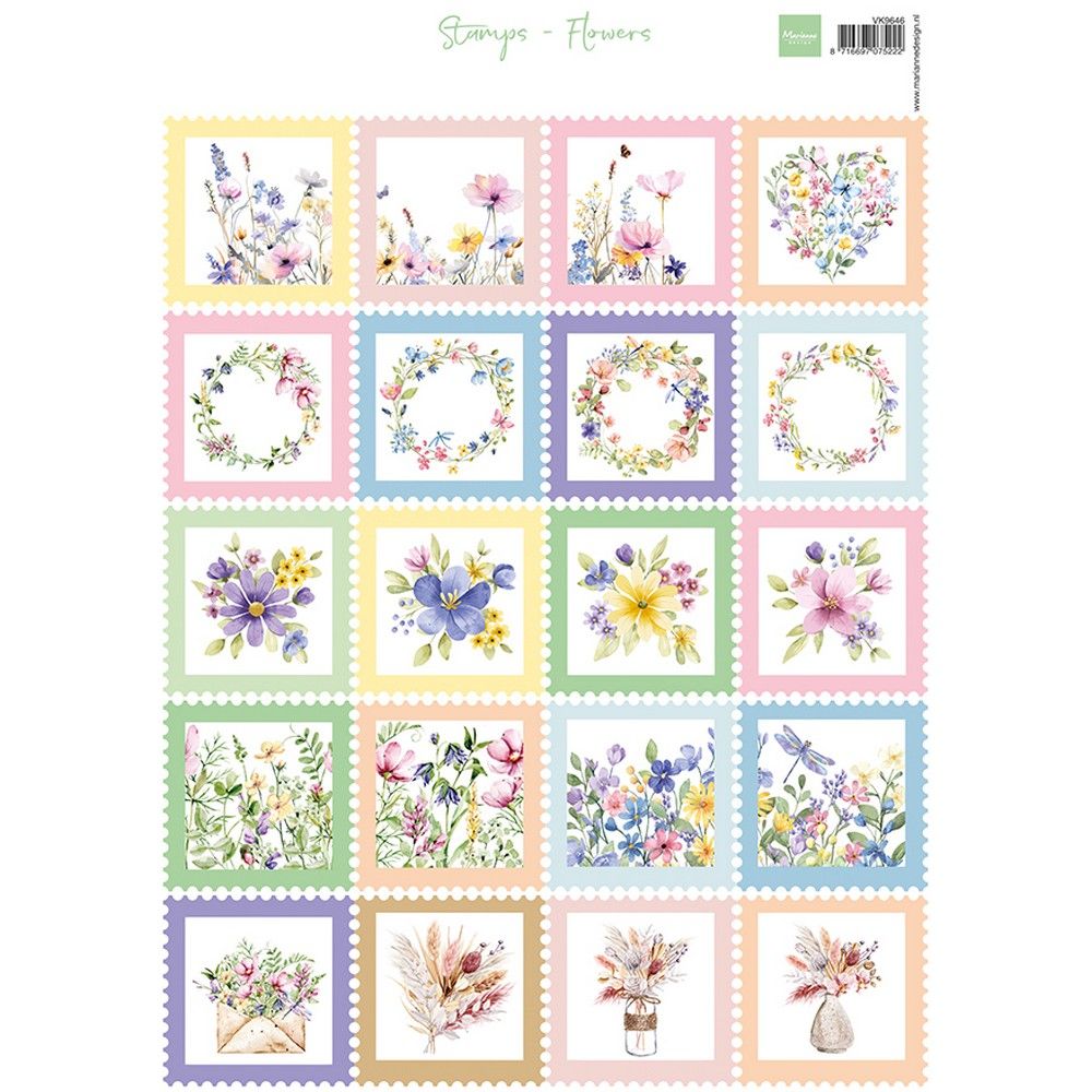 Marianne Design • Ausschneidebögen Stempel Blumen