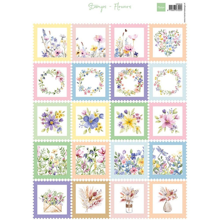 Marianne Design • Ausschneidebögen Stempel Blumen