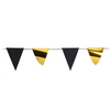 Flaggenlinie gold schwarz 600cm