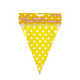 Wimpelkette Happy Birthday gelb 360cm
