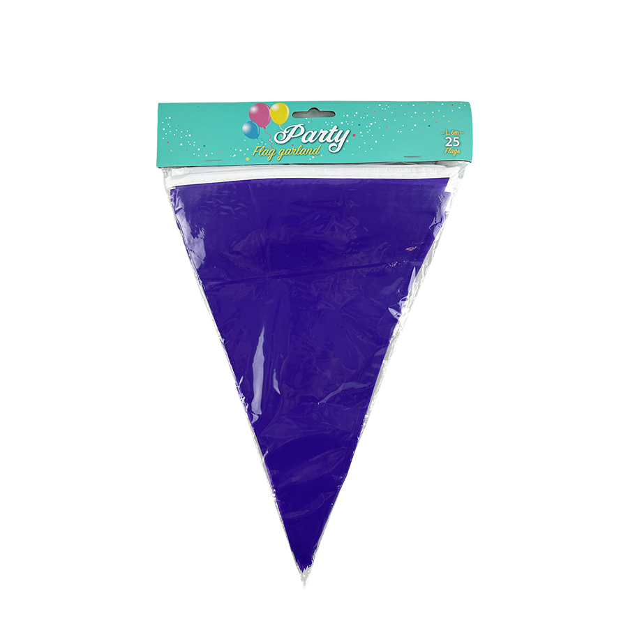 Wimpelkette lila 600cm