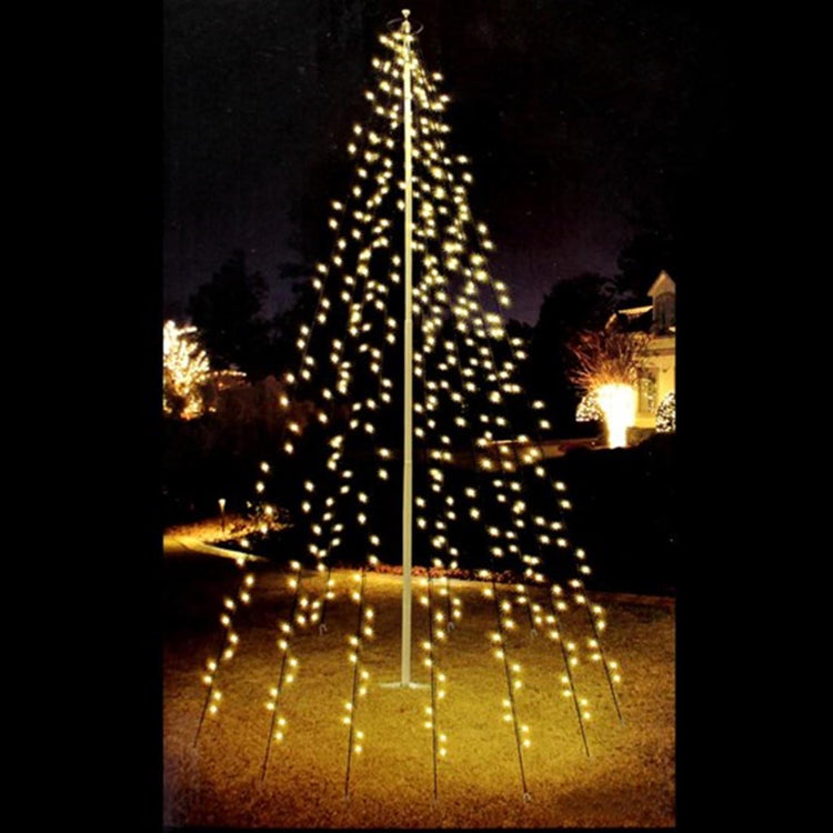 Home-Styling-Fahnenmastbeleuchtung, Weihnachtsbaumform, 8 m