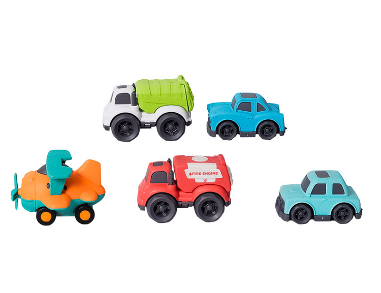 Biotoys Biokunststoff-Auto- und Flugset (5 Stück)
