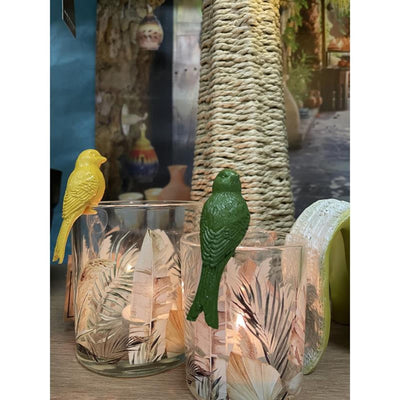 Cozydecor Statue eines sitzenden Vogels 4x3x7cm