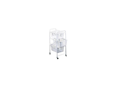Metaltex Metaltex Referenz mit Wänden + 3 Banden 30x38x68 cm Weiß